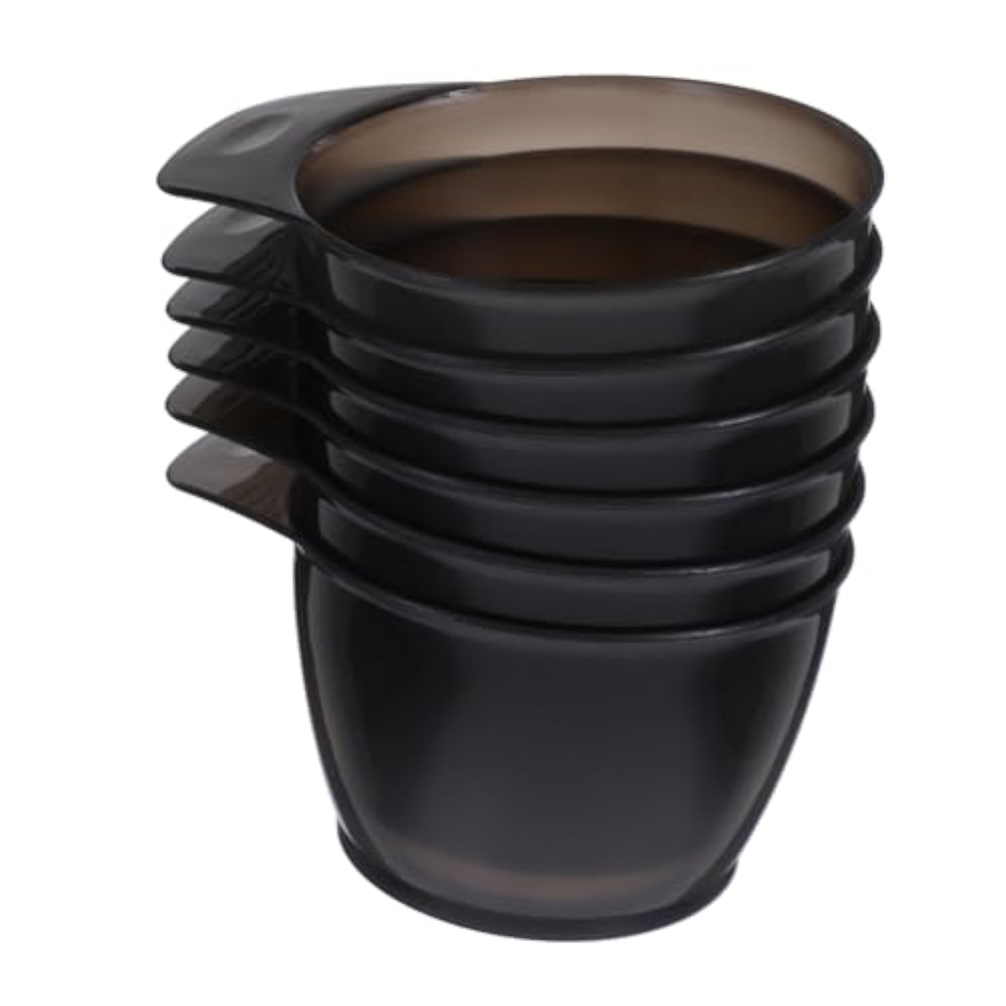 6pcs Stackable Plastic Hair Dye Mixing Bowls